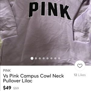 Lilac VS PINK Campus Cowl Neck